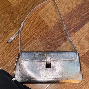 Elegant Silver Shoulder Bag